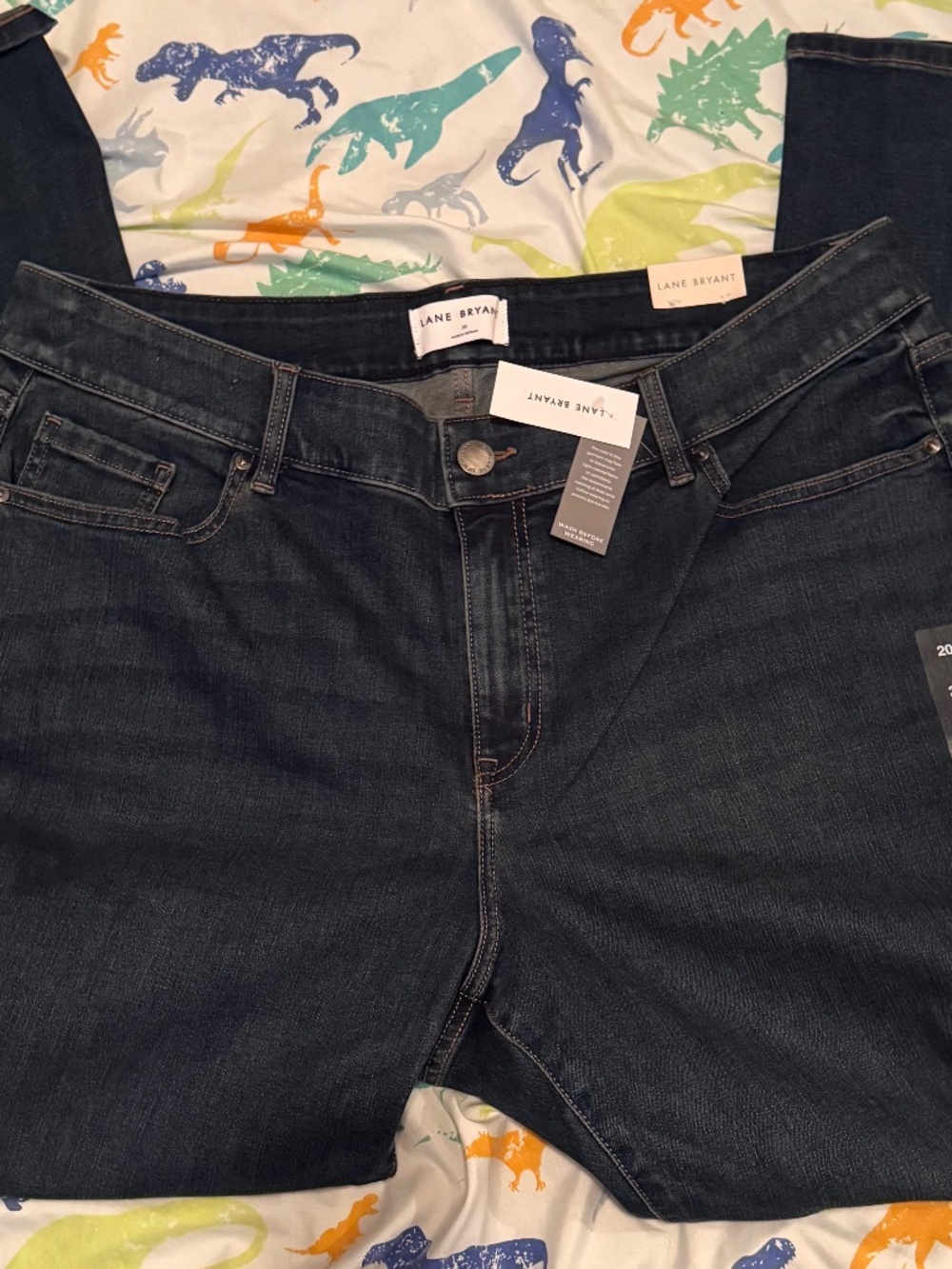 Lane Bryant Curvy Boot Cut Jeans. Dark Blue. Sz 20